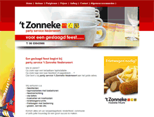 Tablet Screenshot of partyservicezonneke.nl